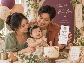 Thumbnail Cách viết lời mời thôi nôi qua tin nhắn